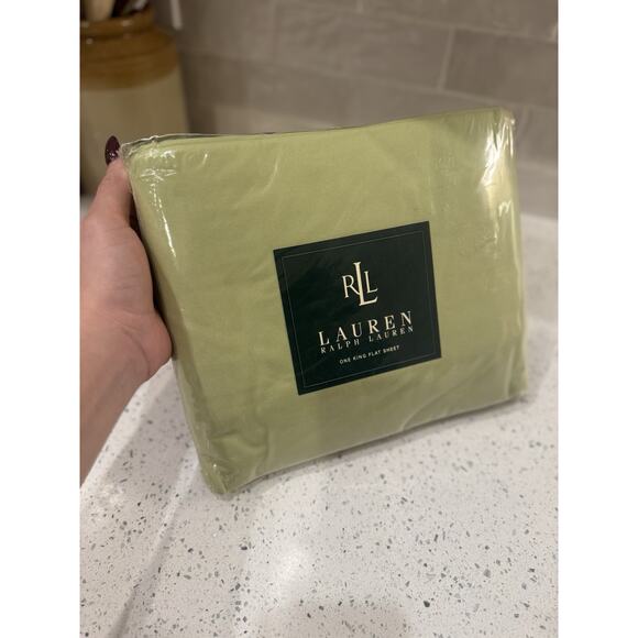 Lauren Ralph Lauren Vintage King Flat Sheet Honey Dew 72” X 84” NEW Sealed Rare - Picture 13 of 16